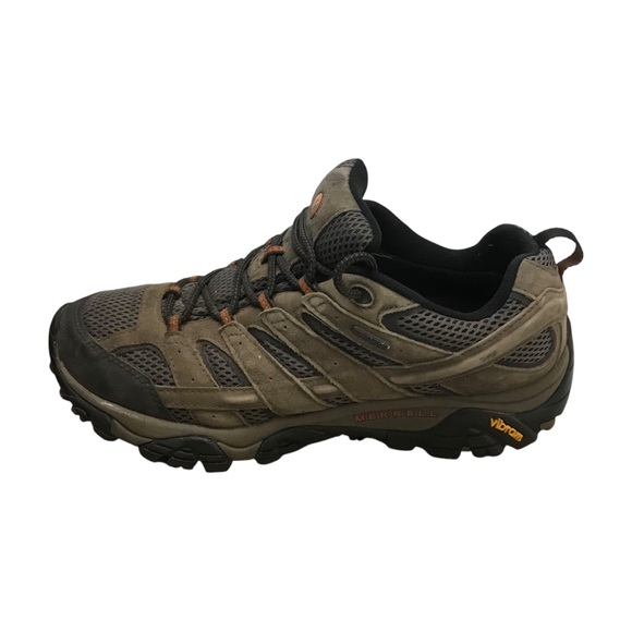 Merrell Men's Moab 2 Waterproof Beluga Vibram Hiking Waterproof Shoes Sz 11 - Picture 1 of 10